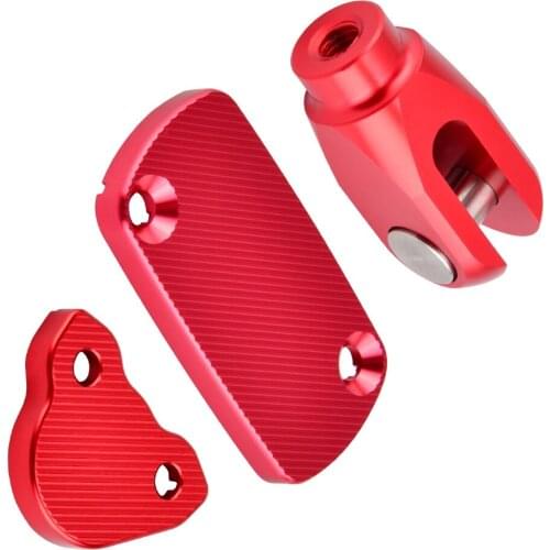 NICECNC Rear Brake Clevis & Front & Rear Brake Master Cylinder Reservoir Cover Cap For Honda CR125R CR250R CRF150R CR 125R 250R