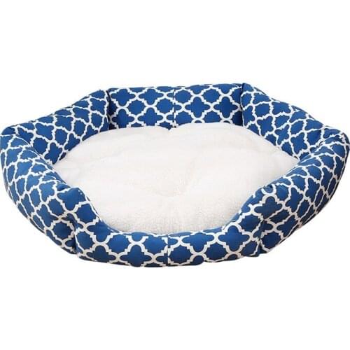 Dog Bed Summer Dog House Kennel Washable Stripe Colorful Dogs Mat Available All Seasons Short Pulsh