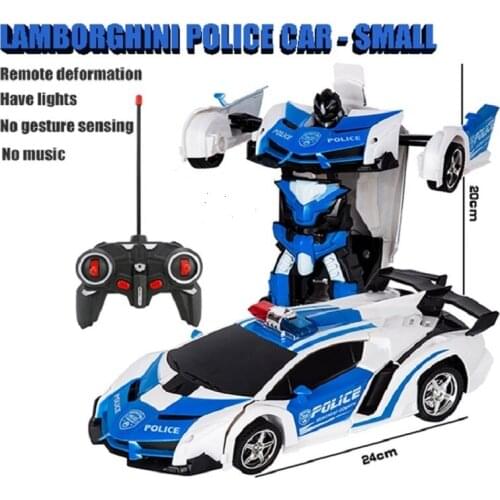 Electric car RC Car Transformation Robots Sports Vehicle Model Robots Toys Remote Cool RC Deformation Cars Kids Toys Gifts For B