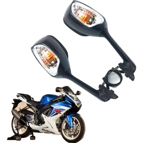 Motorcycle Side Rearview Mirror Turn Signal Light Mirror For SUZUKI GSXR1000 2009-2016 GSXR600 GSXR750 11-14 GSXR 1000 600 750