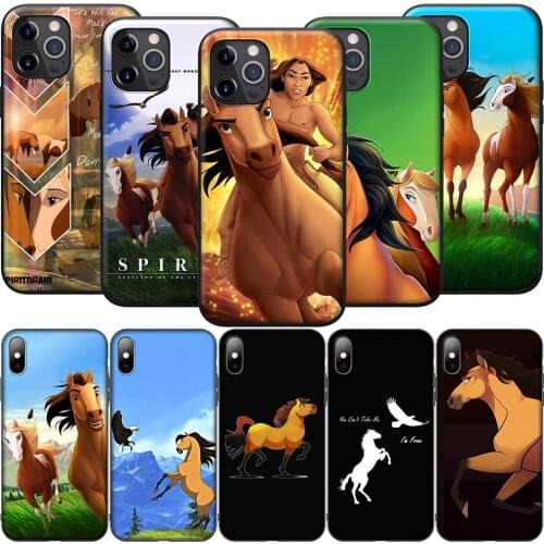 GX230 Spirit Stallion of The Cimarron Silicone Soft Case for iPhone 12 Mini 11 Pro XS Max XR X 8 7 6 6S Plus 5 5S SE 2020
