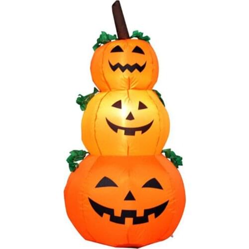 Inflatable Halloween Christmas Pumpkins LED Light Yard Outdoor Decoration Halloween Pumpkin Atmosphere Toy