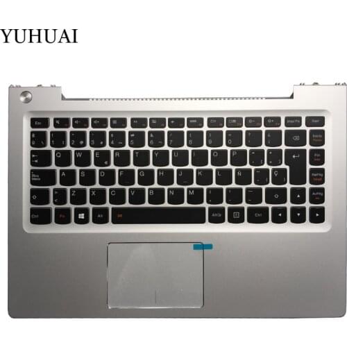 NEW Spanish aptop keyboard For Lenovo U330p U330 SP keyboard with Palmrest cover with Touchpad with Backlight