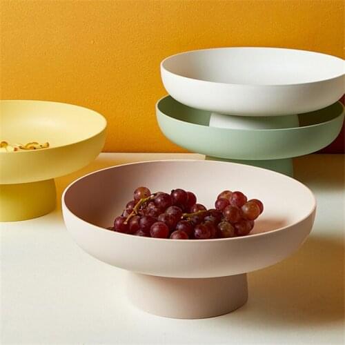 Nordic Plastic Removable Snack Fruit Storage Tray Drainer Basket Candy Plate Home Organizer Vegetable Cookies Tray Kitchen Tools