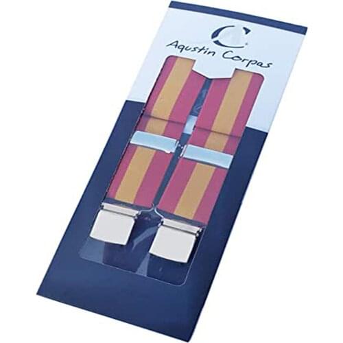 Spain flag suspenders red and gualda, elastics Agustin Corpas
