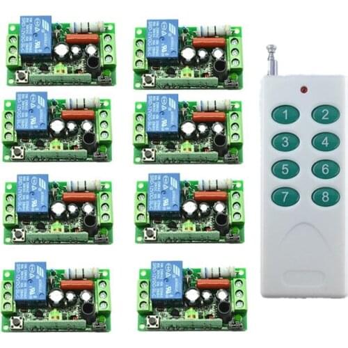AC220V 110V 1CH 10A 1000m Long Distance Remote Control Light Switch Relay Output Radio Receiver Module 315Mhz/433.92Mhz