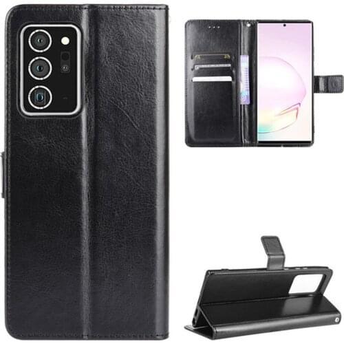 For Samsung Galaxy Note 20 Luxury PU Leather Card Slots Wallet Lanyard Stand Case For Samsung Note 20 Ultra Note20 Phone Bags