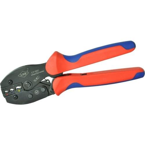 LY-03C High Quality Hand Crimping tools for crimping surge connectors 0.5-6mm2, 22-10AWG Electrical Ratchet Pliers crimper