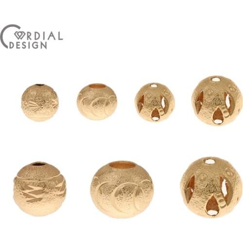 Cordial Design 100Pcs Jewelry Accessories/DIY Making/Round Shape/Copper Beads/Hand Made/Jewelry Findings Components/Loose Beads