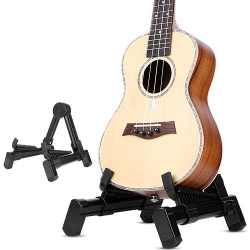 Mini Musical Instrument Stand Ukulele Display Stand Aluminum Alloy Display Rack Collapsible Ukulele Stand