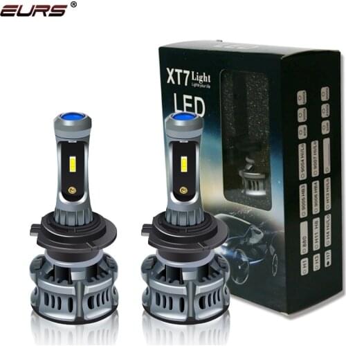 EURS New Car Headlight Bulb LED H7 H1 H3 H4 H11 H8 LED Canbus No Error Hb4 Hb3 9005 9006 LED fog lights 5202 9012 6500k 8000k