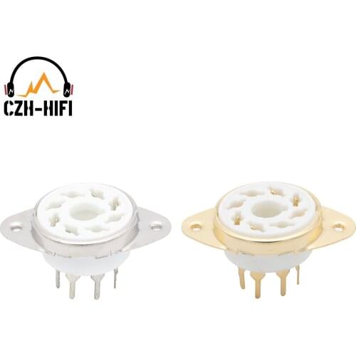 12pcs 8pin K8A Octal Vacuum Tube Ceramic Valve Base Jack for KT88 EL34 5881 6SN7 6SL7 5AR4 Vintage Audio Amplifier DIY HiFi