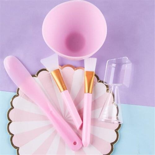 5pcs/set Face Mask Mixing Bowl Set DIY Facemask Mixing Bowl Silicone Brush Spoon Stick Beauty Make up Cosmetic Tools maquiagem