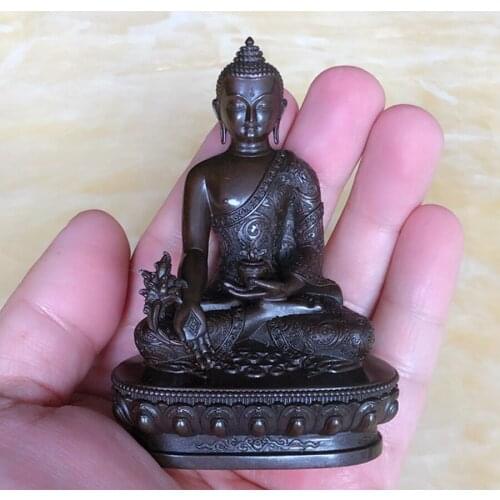 Southeast Asia Buddhism Nepal Thailand Tibet temple HOME CAR bless safe health good luck Medicine Buddha Pocket Buddha statue