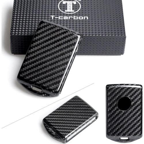 Remote Key Fob Shell Case Carbon Fiber Cover For Volvo XC60 XC90 S90 V90 2018