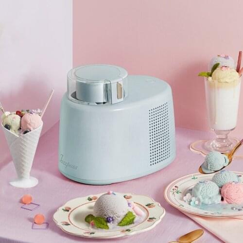 Electric DIY Soft Hard Italian Ice Cream Machine Fully Automatic Mini Fruit for Home Sorbet Fruit Dessert Yogur