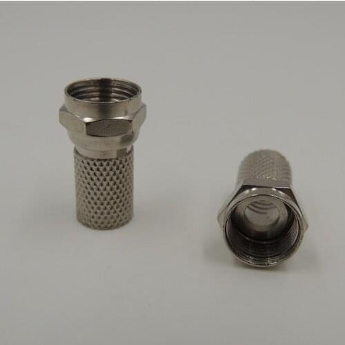 F Type Twist On Male Plug RG6 RG6U Satellite Sky Virgin Cable TV Connector