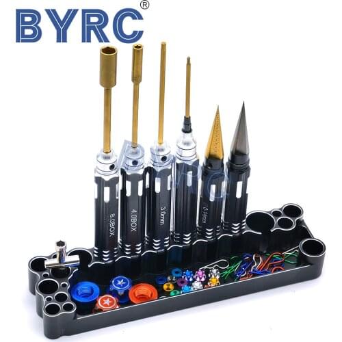 Aluminum Alloy Tool Storage Rack Screwdriver Tools Bracket Scissors Pliers Knife Storage Holder Tool Socket for RC Model