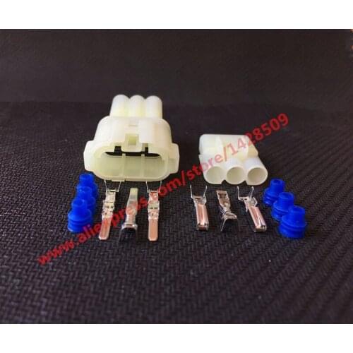 20 Sets kit Sumitomo 3 pin way male female Power Battery oil pump EFI locomotive Connector 6187-3801 6180-3451
