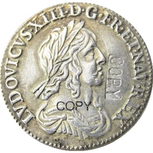 France 1642 Silver Plated Copy Coins