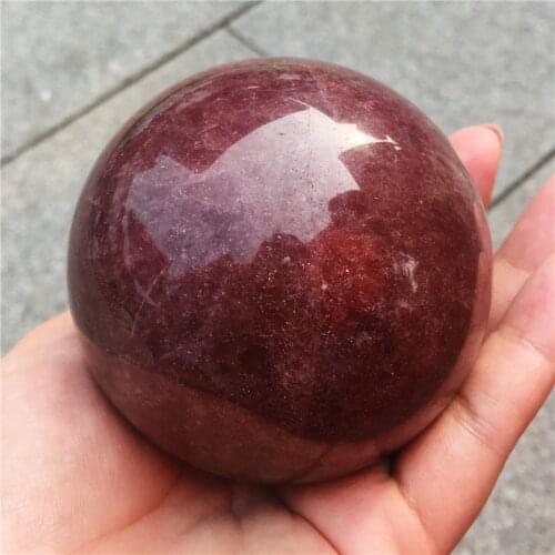 Beautiful Natural Strawberry Quartz Crystal Ball mineral crystals quartz crystal ball