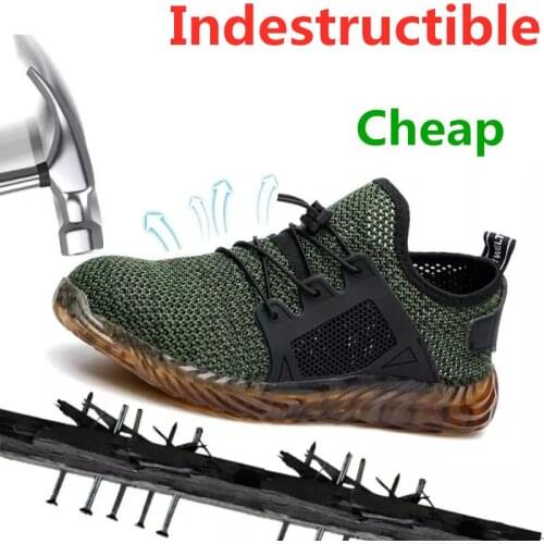 Dropshipping Indestructible Ryder Shoes Men And Women Steel Toe Air Safety Military Boots Puncture-Proof Work Breathable Shoes