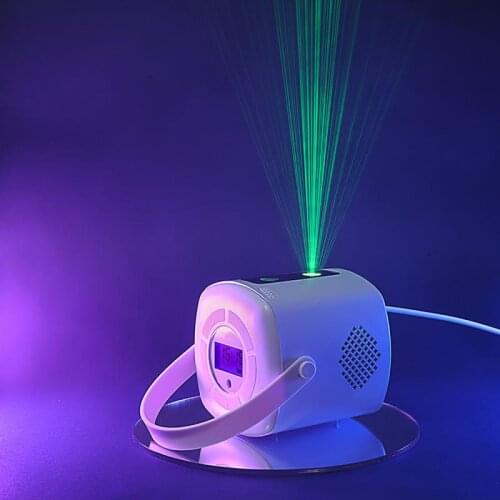 Star Laser Clock Projection Lamp USB Rechargeable Portable Bedroom Bedside Party Atmosphere LED Projection Digital Clock for Kid