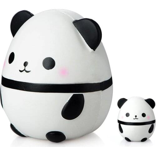 Kawaii Large Panda Egg Slow Rising Simulation Animal Squishy Toy Anti Stress Reliever Soft Squeeze Xmas Gift Toys