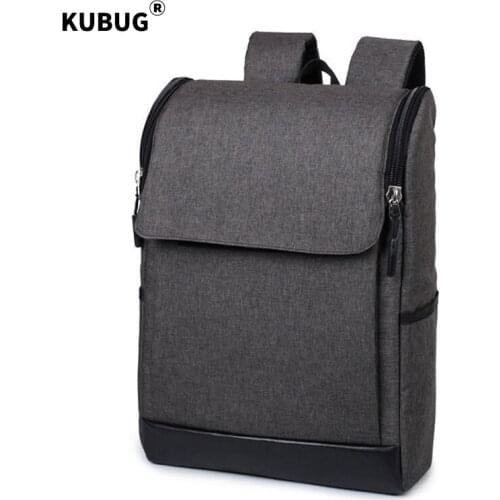 New KUBUG SchoolBag Man Laptop Backpack Korean Tide Female Student Leisure Business Computer Bag Travel Backpack