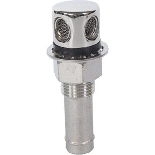 2018 New Arrive 316 Stainless Steel Marine Boat Straight Fuel Gas Tank Vent With Mounting Gasket Hardware Fitting Durable Parts