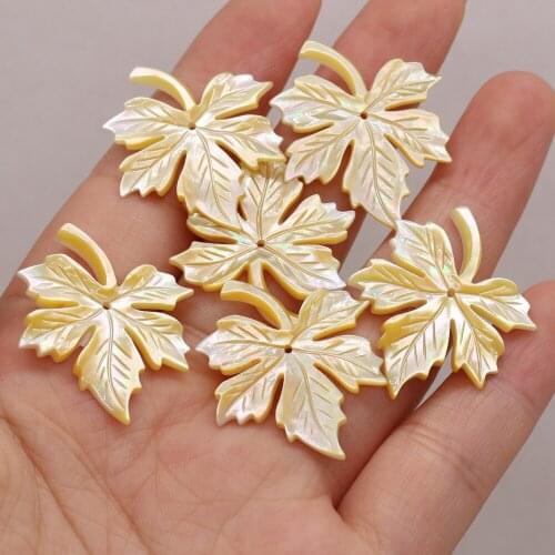 Natural Shell Pendant Mother Of Pearl Yellow Shell Flower Small Pendant For Jewelry Making DIY Necklace Earrings Accessory