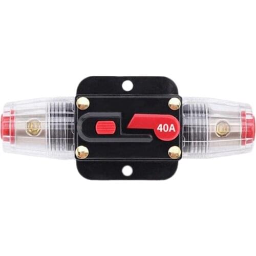 Circuit Breaker Fuses 12-24Vfor System Protection Car Marine Boat Stereo Switch Audio Inverter System Protection