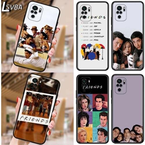 Friends TV Show Series for Xiaomi Redmi Note 10 10S 9 9T 9S 9Pro Max 8T 8Pro 8 7 6 5 Pro 5A 4X 4 Soft Black Phone Case