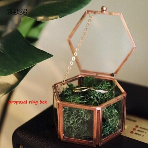 Ring Box Wedding Forest Immortal Flower Creative Female Ring Diy Seeking Marriage Transparent Storage Jewelry Box G0047L