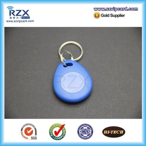 Free shipping TK4100 smart ABS ID key tag 100pcs/bag RFID key fobs ring proximity tags for entry system