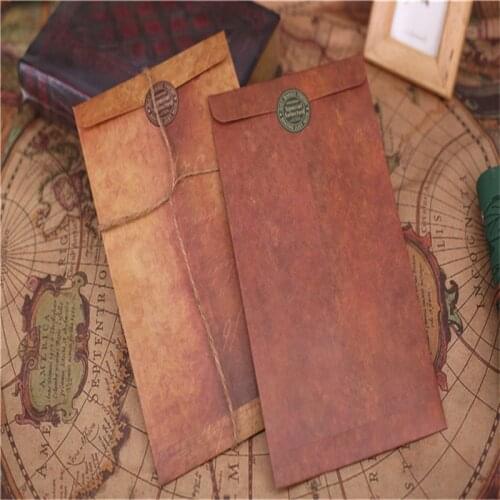 Vintage Envelope 1PCS Creative Kraft Paper Envelopes DIY Decorative Envelope Small Paper School Office Supplies Message Card