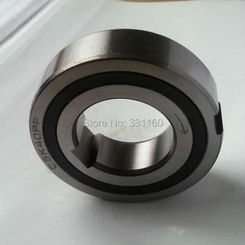 1pcs CSK40PP with Keyway cam clutch, one way bearing ,Backstop,sprag freewheels ,40*80*22 mm Dual Keyway