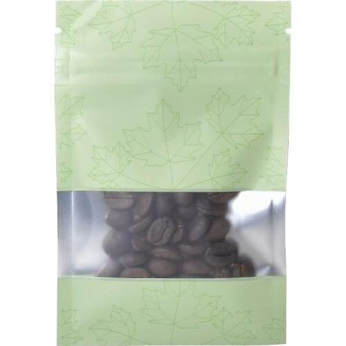 100Pcs/lot Self Seal Matte Green Aluminum Foil Bags Bulk Food Snack Sample Package Bag Candy Powder Tea Packing Pouches