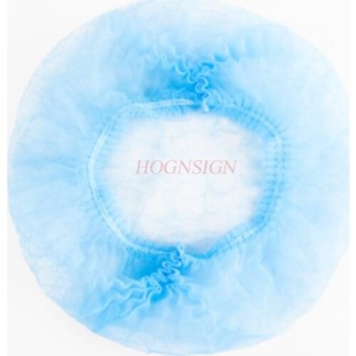 100pcs Disposable Hat Food Workshop Net Cap Beauty Tattoo Hygienic Chef Hat Female Kitchen Anti-fume Tobacco Head Cover Sale