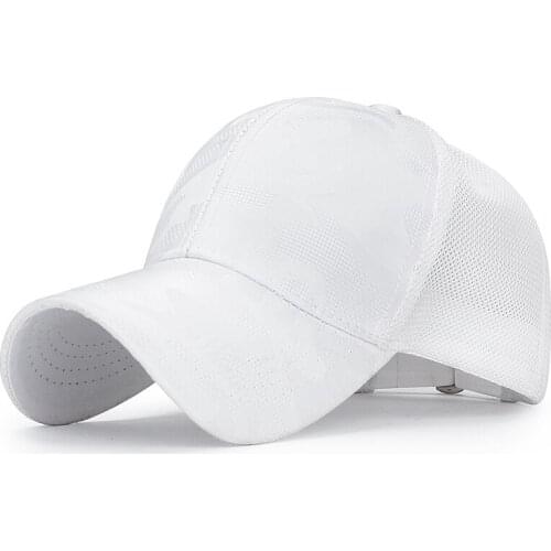 1New summer camouflage mesh hat, fashion outdoor leisure sunshade breathable baseball cap men and women sun hat