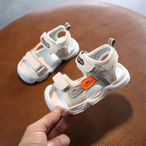 2021 New Summer Baby Boys Sandals Baby Girls Soft Bottom Closed Toe Sandals Kids Summer Shoes 1-3 Years Children Shoes Sandals