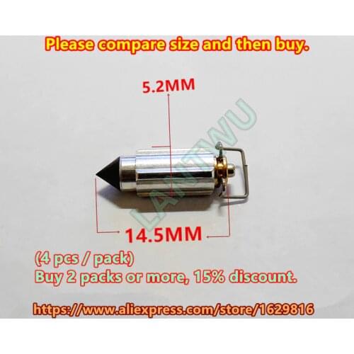 4 pcs / pack) Mikuni carburetor needle valve for Bandit250 ~ 400 (GSF250 ~ 400) GJ74 / 75A YM XJR400 FZR250~400 GN125~250