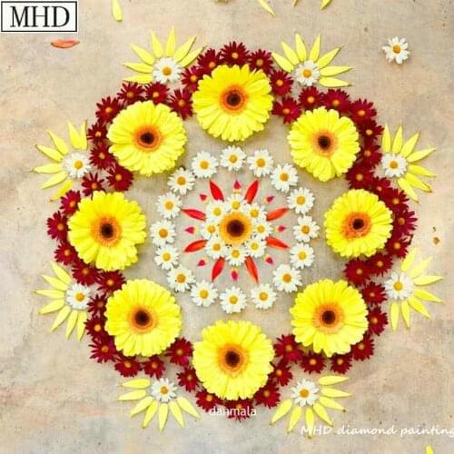 New diy 5d diamond painting kit flower picture full round drill crystal mosaic 3D embroidery home decoration gift