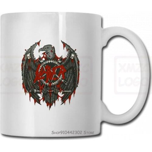 Slayer Rock Band Logo Bird Mug Cup Exclusive Unisex Fashion Women Men
