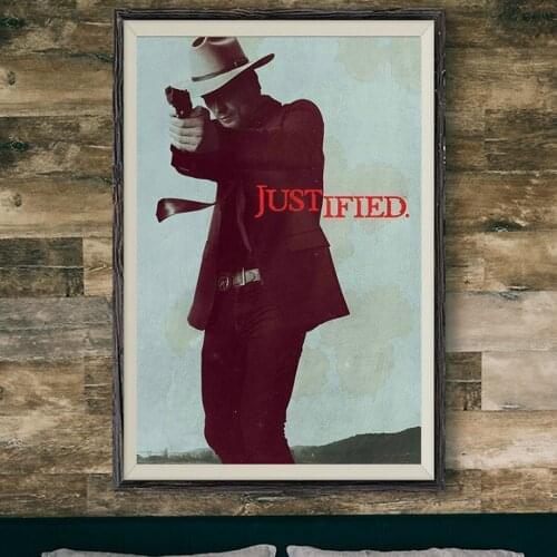 268 TV PLAY Series Timothy Olyphant Justified Wall Silk Cloth Poster Art Decoration Gift