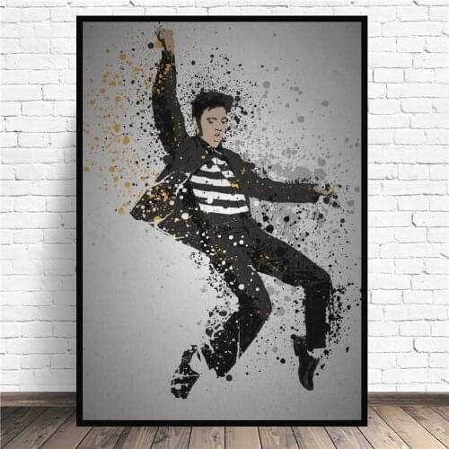 The King Music Legends Spl Canvas Painting Art Print Poster Picture Wall Modern Minimalist Bedroom Living Room Decoration