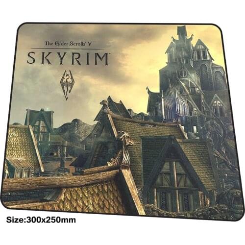 Skyrim mousepad 300x250x3mm gaming mouse pad big gamer mat Domineering game computer desk padmouse Beautiful large play mats