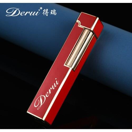 Creative Square Side Press Rolling Lighter Inflatable Butane Gas Lighter Portable Cigarette Lighter Smoking Accessorie Lady Gift