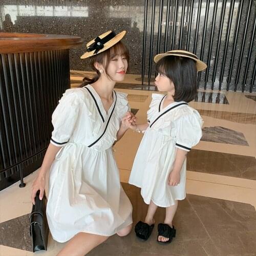 2021 Mommy And Daughter Matching Clothes Summer Fashion Mom And Daughter Dress Family Matching Clothes Baby Girl Clothes