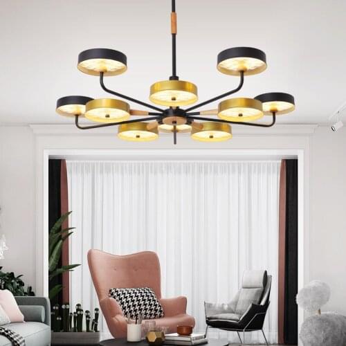 Nordic Modern 6/8/10 Heads Led Chandelier for Office Living Room Dining Table Bedroom Restaurant Creative Art Home Lighting